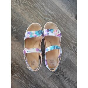 Ziera Footwear Women's White Benji-W‎ Sandals size 41 Pansy Floral #1
